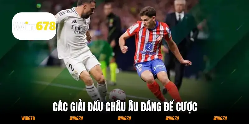 Các giải đấu châu Âu đáng để cược