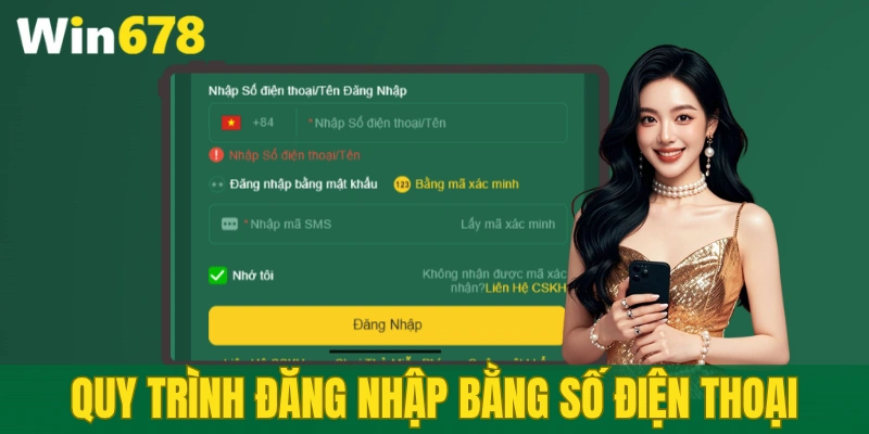Hướng dẫn đăng nhập WIN678 bằng số chính chủ